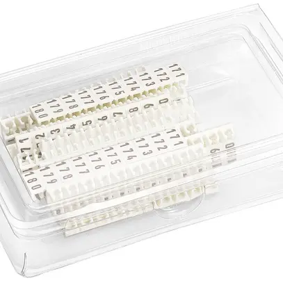 Plaquettes de marquage Hager 1…100, 25 bandes 