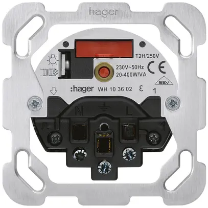 Inserto combinazione I varialuce+T13 F Hager ritardo fase discendente 20…400W/VA 