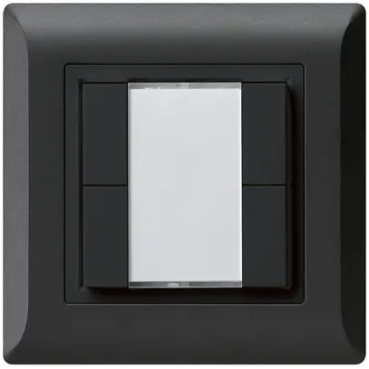 Poussoir multifonction ENC kallysto.line KNX RF 4× noir 