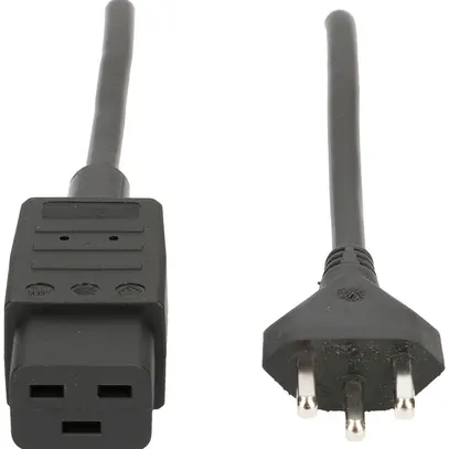 Apparatekabel MAX HAURI Td 3×1.5mm² 3m schwarz Stecker T23/C19 