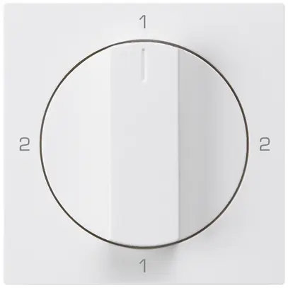 Kit frontale per interruttore rotativo S3 60×60mm kallysto 2-1-2-1 bianco 