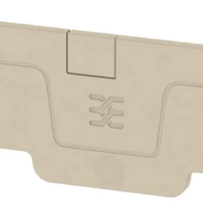 Piastra terminale Weidmüller serie A AEP DT 2.5 4C 94.25×2.1mm, beige 