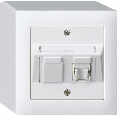 Presa AP kallysto cat.5e 1RJ45/u bianco 