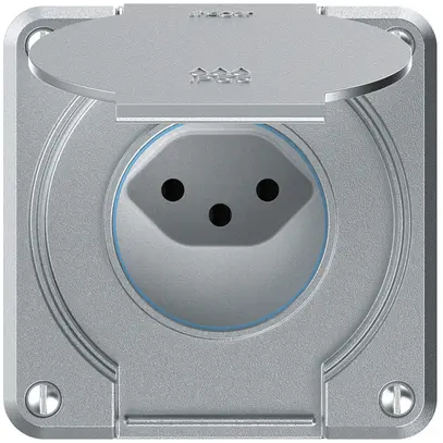 Prise robusto 1×type 13 IP55 aluminium 