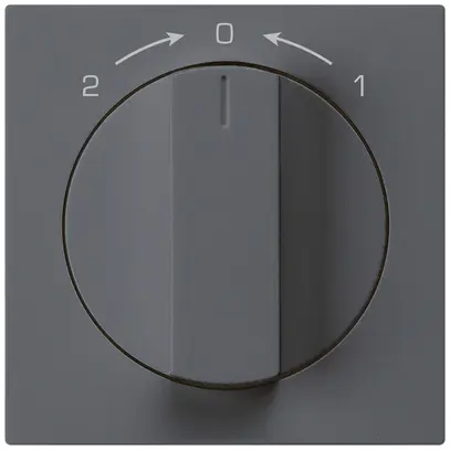 Kit frontal pour contact pivotant anthracite 60×60mm kallysto 1->0<-2 