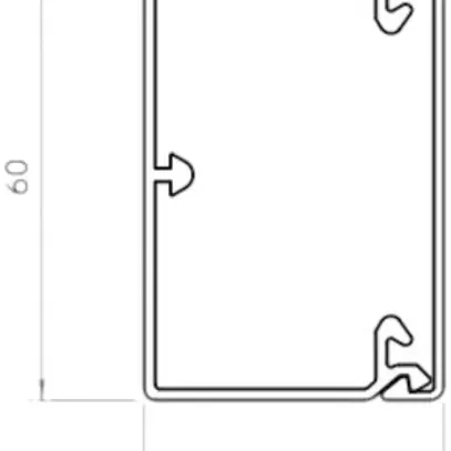 Installationskanal Bettermann WDK 40×60×2000mm reinweiss 