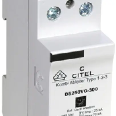Parafulmine DS 250VG, tipo 1+2+3, 1-poli 