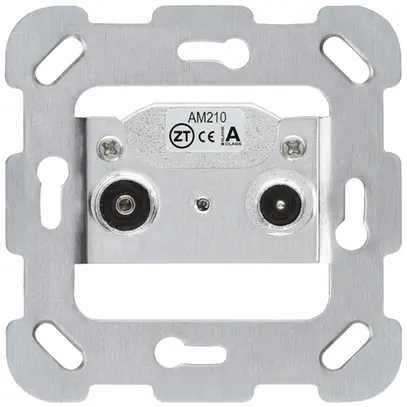 Intérieur pour prise antenne Hager R/TV montage F 10.5dB 2GHz 