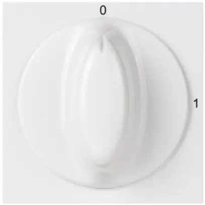 EB-Drehschalter MOS 0/3L weiss I-0 