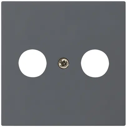 Placca frontale kallysto antracite per R/TV 60×60mm 