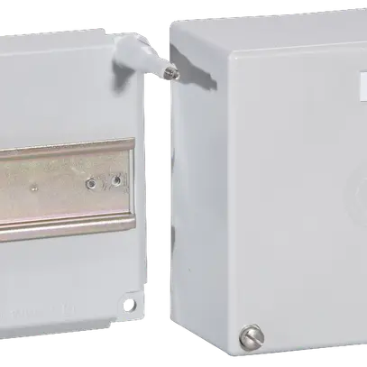 Boîte de dérivation AP Woertz vide 115×115×60mm gris clair 