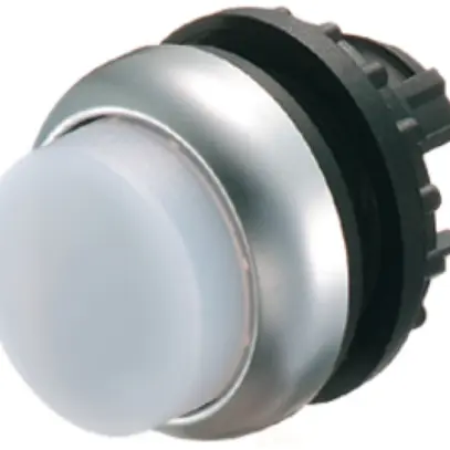 Pulsante luminoso ETN RMQ alto bianco, permanente, anel.cro 