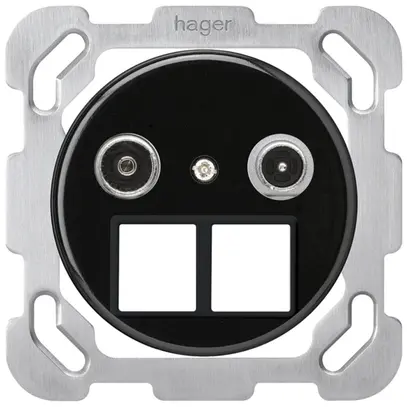 Prise multimédia ENC basico TV-R montage B 19dB 2GHz noir 