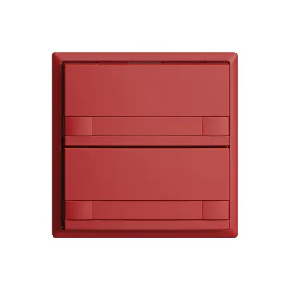 Poussoir ENC KNX 2× EDIZIOdue colore berry RGB sans LED avec insert papier 