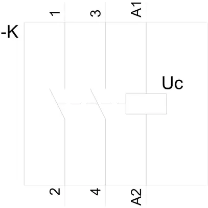 Contacteur AMD Siemens SENTRON INSTA 5TT5 220…230V AC/DC 2NO 20A 230V 1UM 
