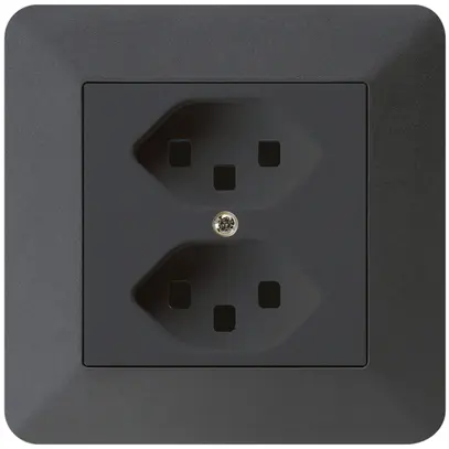 Presa INC kallysto.trend 2×T23 nero con morsetti ad innesto 