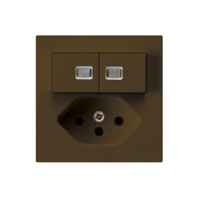 Combinazione luminosa 2×A-R/1P+T13 marrone kallysto 