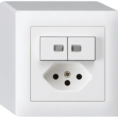 Combinaison lumineuse AP 3/1P+A-R+T13 blanc kallysto avec sécurité enfants 