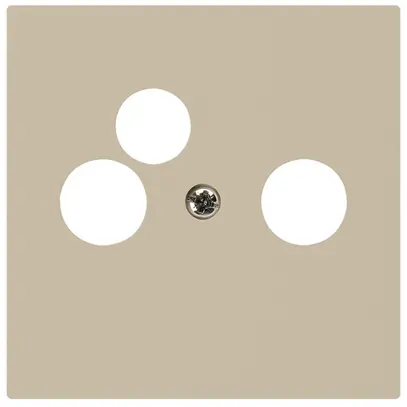 Placca frontale kallysto beige per R/TV-NET 60×60mm 