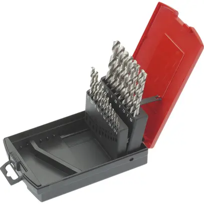 Gioco di punte elicoidale HSS 19 pzz. 