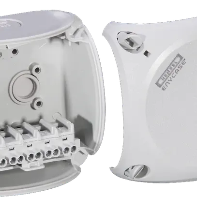 Scatola di derivazione AP Hensel KF G con mors.5×2.5mm² grigio 