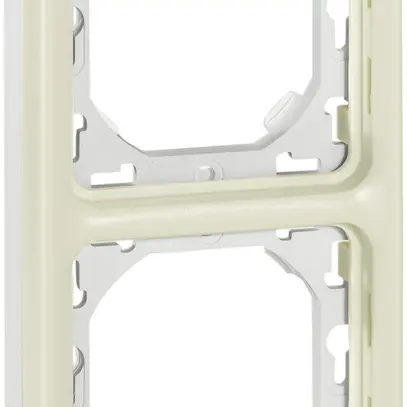 Plaque de montage ENC PLEXO 2×1 blanc 