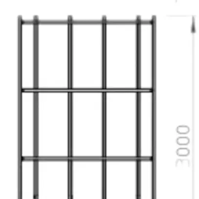 Caniveau à grille Bettermann 400×55×3000mm zingué à chaud par immersion 