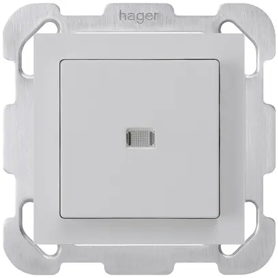 Interrupteur poussoir lumineux ENC kallysto 3/1P grc avec plaque de fixation 