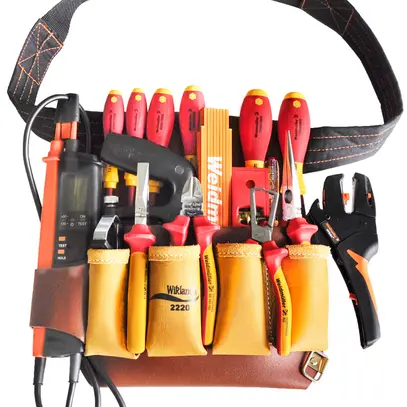 Sacoche à outils Weidmüller WZTE Leder Premium 16 pièces 