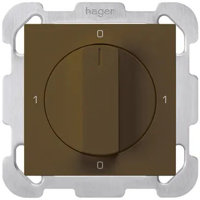 Interruttore rotativo INC kallysto 0/1L marrone con manopola 