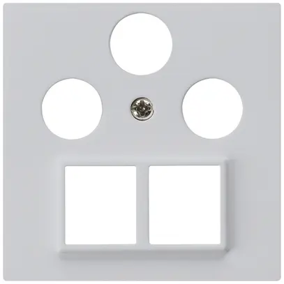 Placca frontale HMS kallysto per R/TV/SAT grigio chiaro 