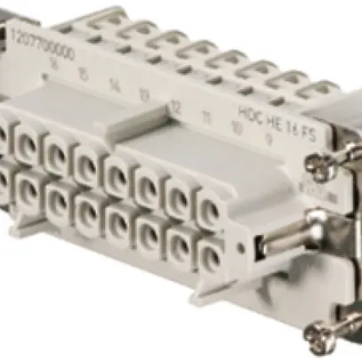 Inserto femmina Weidmüller HDC HE 500V 16A 16L a vite grd.6 