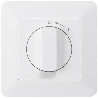 Contatto rotativo INC 0<-1/2L bianco kallysto.trend con manopola 