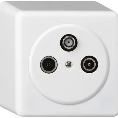 Prise AP basico TV-R-SAT blanc 