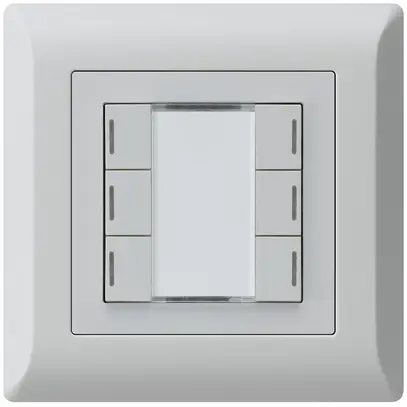 Tasto INC kallysto.line KNX 6×grigio chiaro LED RGB s/e-link 