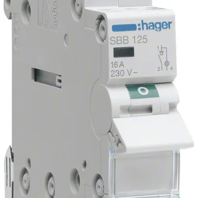Interruttore AMD Hager SBB 25A 230V 1 chiusura 0 apertura 1 invertitore 