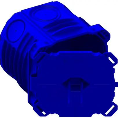 Einlasskasten AGRO NIS Gr.I mit Klappdeckel halogenfrei blau 