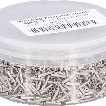 Capocorda Mischke E DIN 46228 0.5mm²/8mm nudo Cu-stagnato 