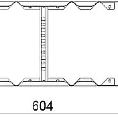 Éclisse multifonction BET 60×400mm p.échelle d.câbles zingué e.continu 