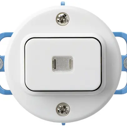 Insert pour contact à poussoir lum.ENC basico C/1L blanc 