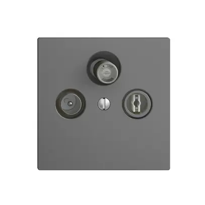 Presa antenna SAT/TV/R DB53 EDIZIOdue grigio scuro, con SAT-F 