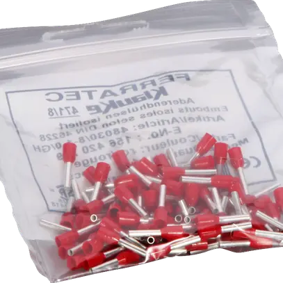 Capocorda Ferratec DIN isolalto 1mm²/8mm rosso 