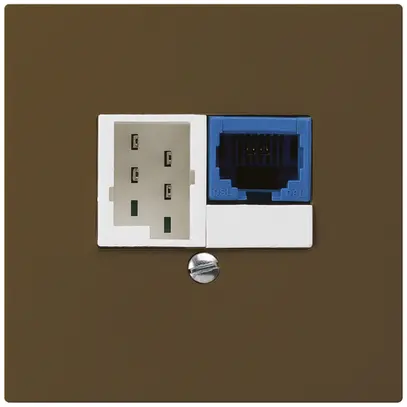 Scatola INC DSL kallysto 1×RJ45/1×T+T marrone 