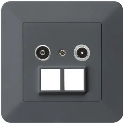 Prise multimédia ENC kallysto.trend R/TV 14dB 2GHz anthracite 