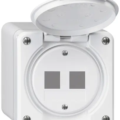 Kit di montaggio AP robusto HMS IP55 bianco per 2×modulo 