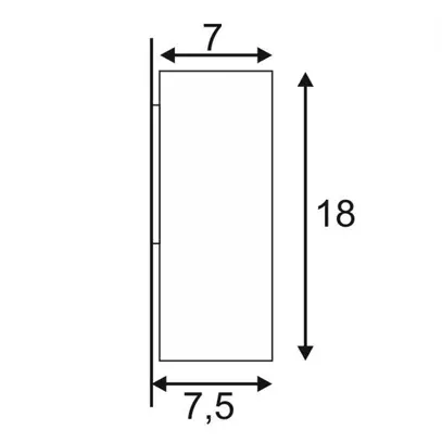 Lampada a muro SLV THEO WALL OUT, GU10 35W IP44 antracite 