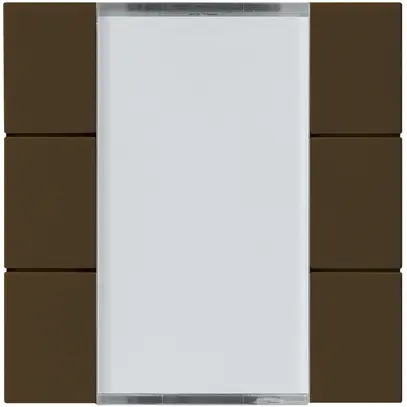 Kit frontal Hager kallysto 6×KNX systemlink/easylink brun 