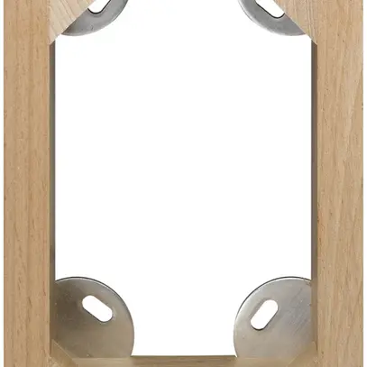 Cadre AP Hager FLF 2×2 bois laqué 