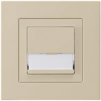 Poussoir de sonnerie ENC avec porte-étiquette A/1L kallysto.pro beige 