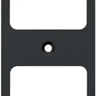 Placca di fissaggio Hager FLF 3/5 2×1 alluminio anodizzato ne 